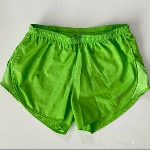 Lime Green Nike Tempo Shorts - XS